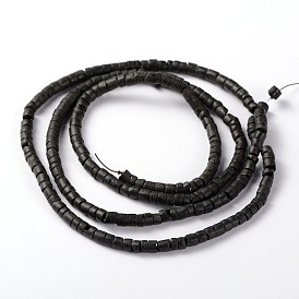 Natural Coconut Column Bead Strands, 5.5x2~4.5mm, Hole: 1mm, about 179pcs/strand, 23.2 inch