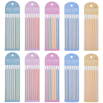 10шт. 5 цвета прямоугольные наклейки для домашних животных индексные вкладки, заметки, для офисного школьного чтения