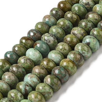 Natural Turquoise Beads Strands, Rondelle
