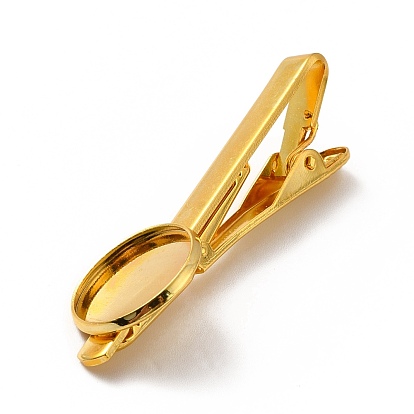 Brass Tie Clip Cabochon Settings