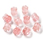 Cherry Quartz Glass Beads, Lily of The Valley