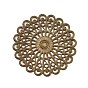 Tibetan Style Brass Filigree Joiners, Long-Lasting Plated, Flat Round