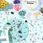 DIY Gemstone Bracelet Making Kit, Including Natural & Synthetic Mixed Gemstone Chips & Shell Beads, Elastic Thread