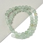 Естественный зеленый авантюрин бисер нитей, плоско-круглые