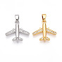 Латунные микро проложить кубического циркония подвески, без кадмия и без свинца, прелести самолета