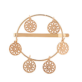 Geometric Alloy Hollow Out Dreamcatcher Hair Clip - European and American Hair Accessories.