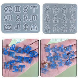 Pendants DIY Food Grade Silicone Mold, Resin Casting Molds, for UV Resin, Epoxy Resin Craft Making