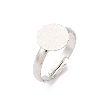 Регулируемые латунные основы для кольца, без свинца, без кадмии и без никеля, лоток : 10 мм, 17 мм