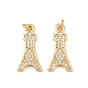 Латунные микро проложить кубического циркония подвески, эйфелева башня подвески, стойки покрытие, долговечный, без кадмия и без свинца, с целью перехода в кольце