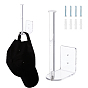 2Pcs Acrylic Wall Mount Hat Display Rack, Organizer Hangers