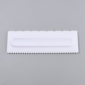 Plastic Baking Edge Dough Scraper and Cutter Pastry Spatulas, for Cake Decoration Baking Tools, Rectangle