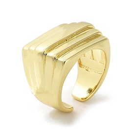 Brass Open Cuff Rings for Women, Arch