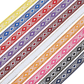 40 ярды 10 цвета полиэфирные ленты, ромб шаблон