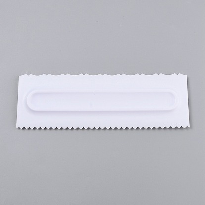 Plastic Baking Edge Dough Scraper and Cutter Pastry Spatulas, for Cake Decoration Baking Tools, Rectangle