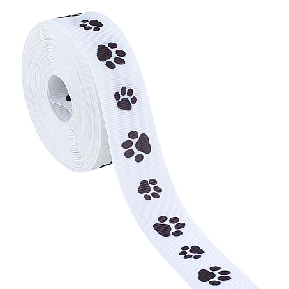 Полиэфирные ленты, отпечаток лапы, для подарка украшения