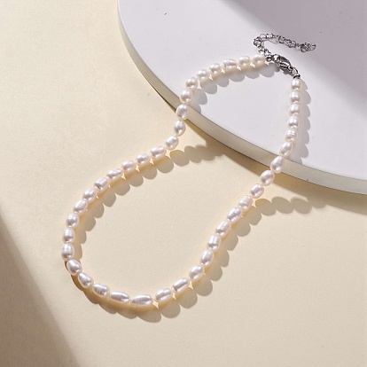 Collier de perles naturelles pour femmes