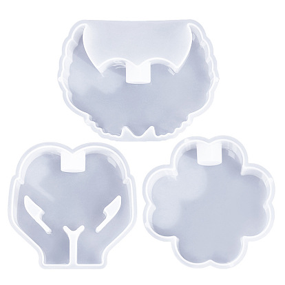 Силиконовые формы для подсвечников своими руками, для изготовления свечей, белые