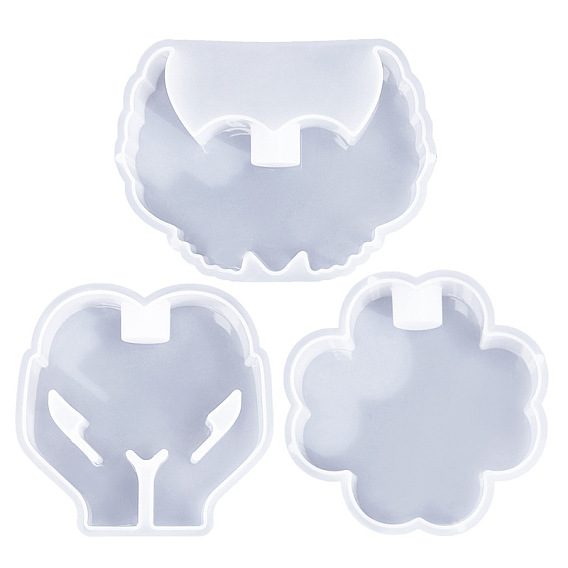 Силиконовые формы для подсвечников своими руками, для изготовления свечей, белые