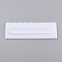 Plastic Baking Edge Dough Scraper and Cutter Pastry Spatulas, for Cake Decoration Baking Tools, Rectangle