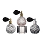 Round Glass Sample Perfume Spray Bottles with Air Bags, Travel Fine Mist Atomizer, Refillable Bottle