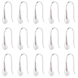 20 пары стоек с покрытием из латуни крючки для сережек, без кадмия и без свинца, долговечный