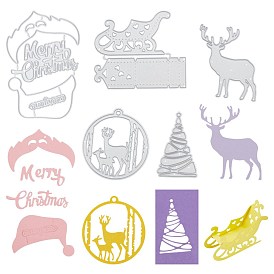 Gorgecraft рождественская тема из углеродистой стали трафареты для штампов, для diy scrapbooking / фотоальбом, декоративная тисняющая бумажная карточка