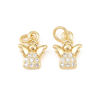 Латунные микро проложить кубического циркония прелести, ангельские прелести, долговечный, стойки покрытие, без свинца и без кадмия, с целью перехода в кольце