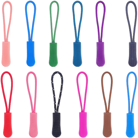 120 шт 12 цвета аксессуары для одежды, пластиковый ремешок для застежки-молнии