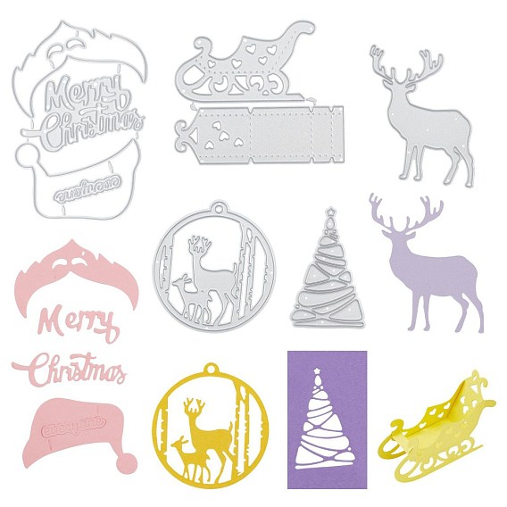 Рождественская тема трафареты для резки углеродистой стали, для diy scrapbooking / фотоальбом, декоративная тисняющая бумажная карточка