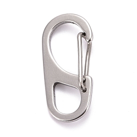 202 Stainless Steel Keychain Carabiner, Quick Release Snap Hook