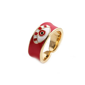 Stylish Minimalist Evil Eye Ring for Women - Turkish Inspired Fashion Accessory