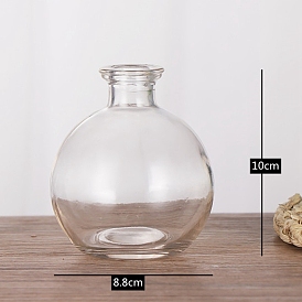Прозрачная стеклянная ваза, украшение дома настольная бутылка гидропонного растения