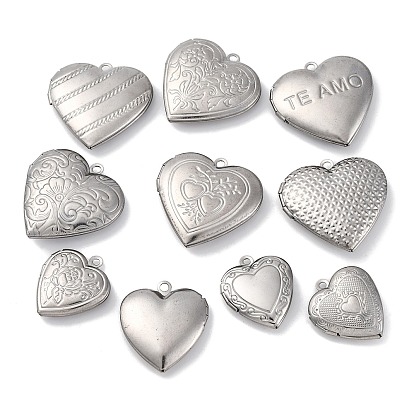 304 подвески из нержавеющей стали Locket, сердце