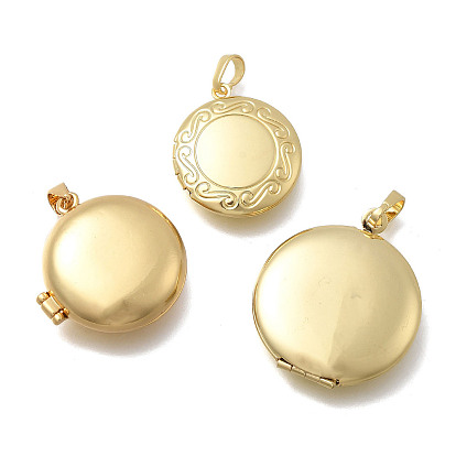 Латунные плоские круглые подвески-медальоны, без кадмия и без свинца, долговечный, стойки покрытие