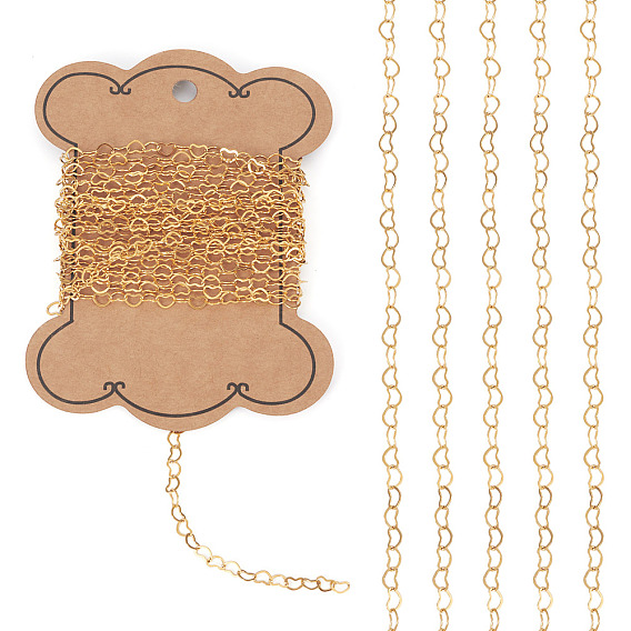 Латунные цепные цепи, несварные, с карточной бумагой