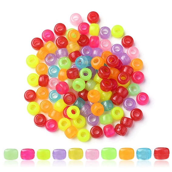Plastic Beads, Luminous Beads, Rondelle