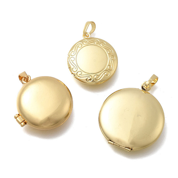 Латунные плоские круглые подвески-медальоны, без кадмия и без свинца, долговечный, стойки покрытие