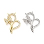 Латунные микро проложить кубического циркония подвески, бабочка, стойки покрытие, долговечный, без свинца и без кадмия