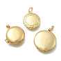 Латунные плоские круглые подвески-медальоны, без кадмия и без свинца, долговечный, стойки покрытие