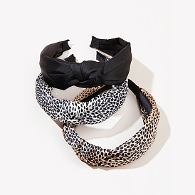 Retro Leopard Print Headband - Simple, Slip-resistant, Wide Hairband, Head Accessories.