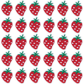 50шт компьютеризированная вышивка ткань утюгом на заплатках, аксессуары для костюма, аппликация, клубника