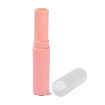 DIY PP Empty Lipstick Bottle, Lip Balm Tube, with Cap, Column