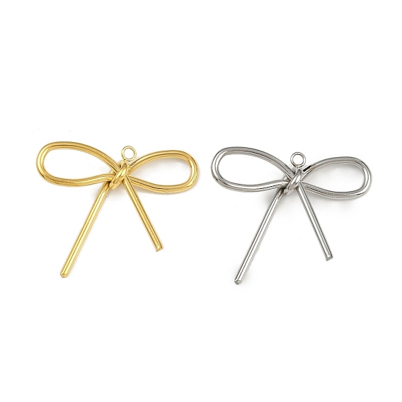 304 подвески из нержавеющей стали, очарование бантом