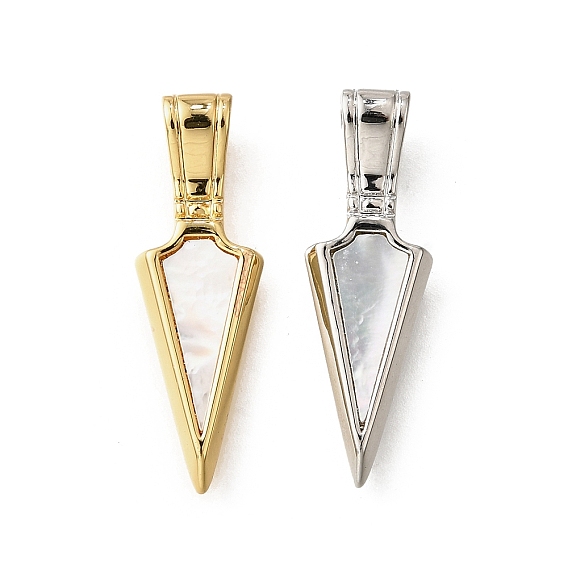 Подвески латунный корпус, без кадмия и без свинца, треугольные