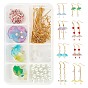 DIY Dangle Earring Making Kits, Including Acrylic Pendants, ABS Plastic Imitation Pearl Beads, Glass Pearl Beads, Glass Beads, Brass Cable Chains & Earring Hooks, Iron Pins