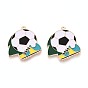 Подвески из эмали и сплава, футбольный мяч с подвесками в виде бутс, золотые