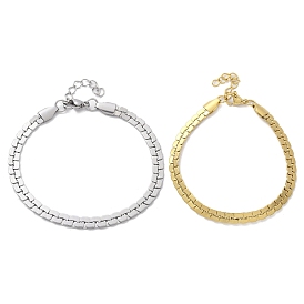 304 браслеты из нержавеющей стали со змеиными звеньями для женщин