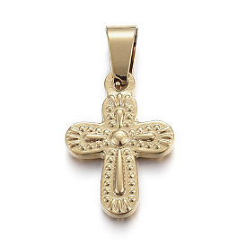 304 Stainless Steel Pendants, Cross