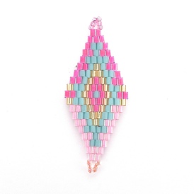 Японский бисер miyuki & toho ручной работы ссылки, Ткацкий станок, ромб