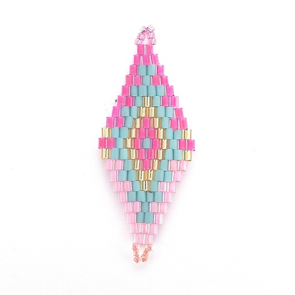 Японский бисер miyuki & toho ручной работы ссылки, Ткацкий станок, ромб